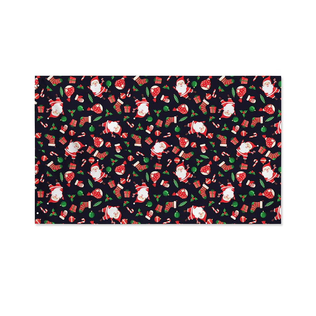 Cute Merry Christmas Pattern Print Polyester Flag