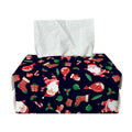 Cute Merry Christmas Pattern Print Rectangle Tissue Box Cover