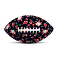 Cute Merry Christmas Pattern Print Rugby Ball