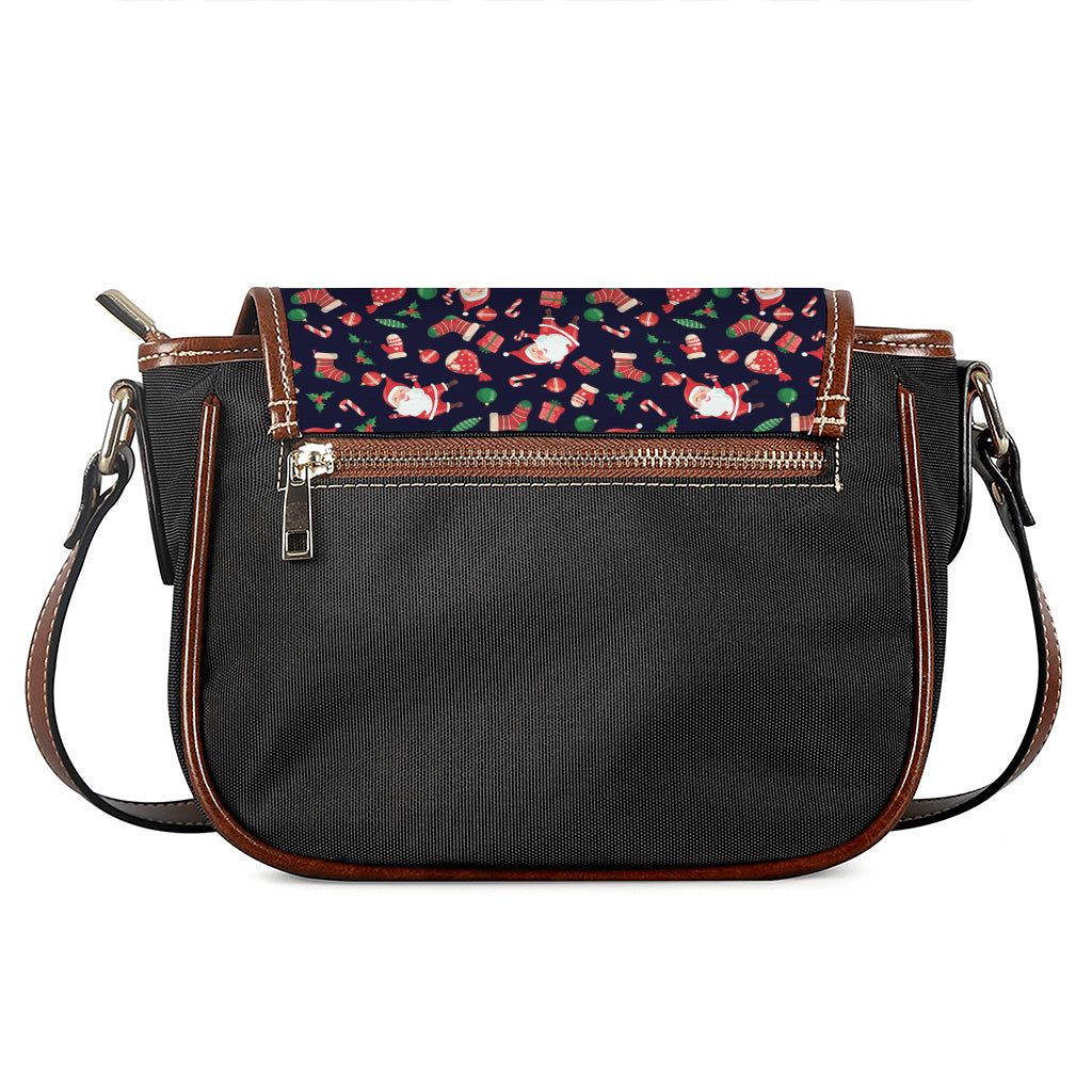 Cute Merry Christmas Pattern Print Saddle Bag