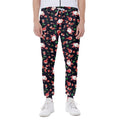 Cute Merry Christmas Pattern Print Joggers