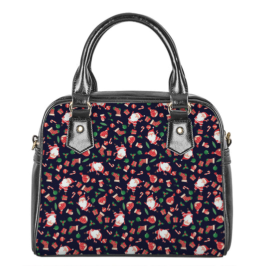 Cute Merry Christmas Pattern Print Shoulder Handbag