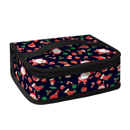 Cute Merry Christmas Pattern Print Small Lunch Bag