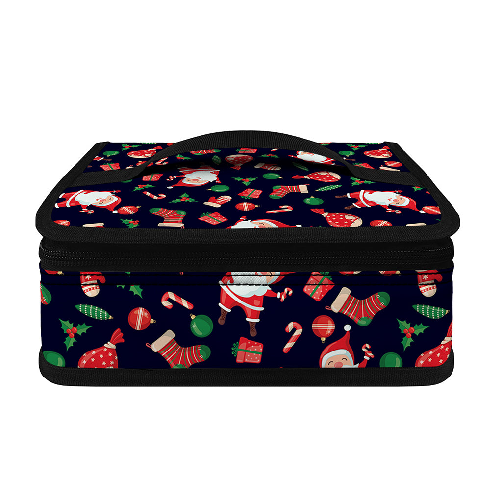 Cute Merry Christmas Pattern Print Small Lunch Bag