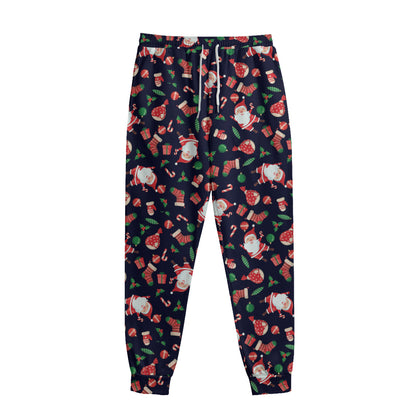 Cute Merry Christmas Pattern Print Sweatpants