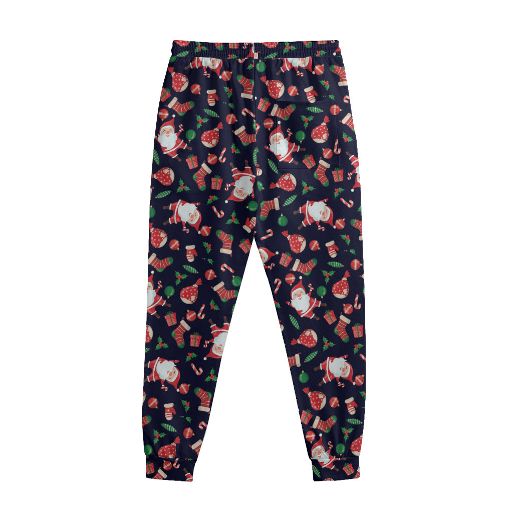 Cute Merry Christmas Pattern Print Sweatpants
