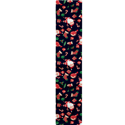 Cute Merry Christmas Pattern Print Table Runner