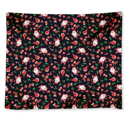 Cute Merry Christmas Pattern Print Tapestry