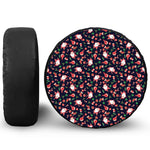 Cute Merry Christmas Pattern Print Tire Cover
