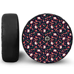 Cute Merry Christmas Pattern Print Tire Cover With Camera Hole