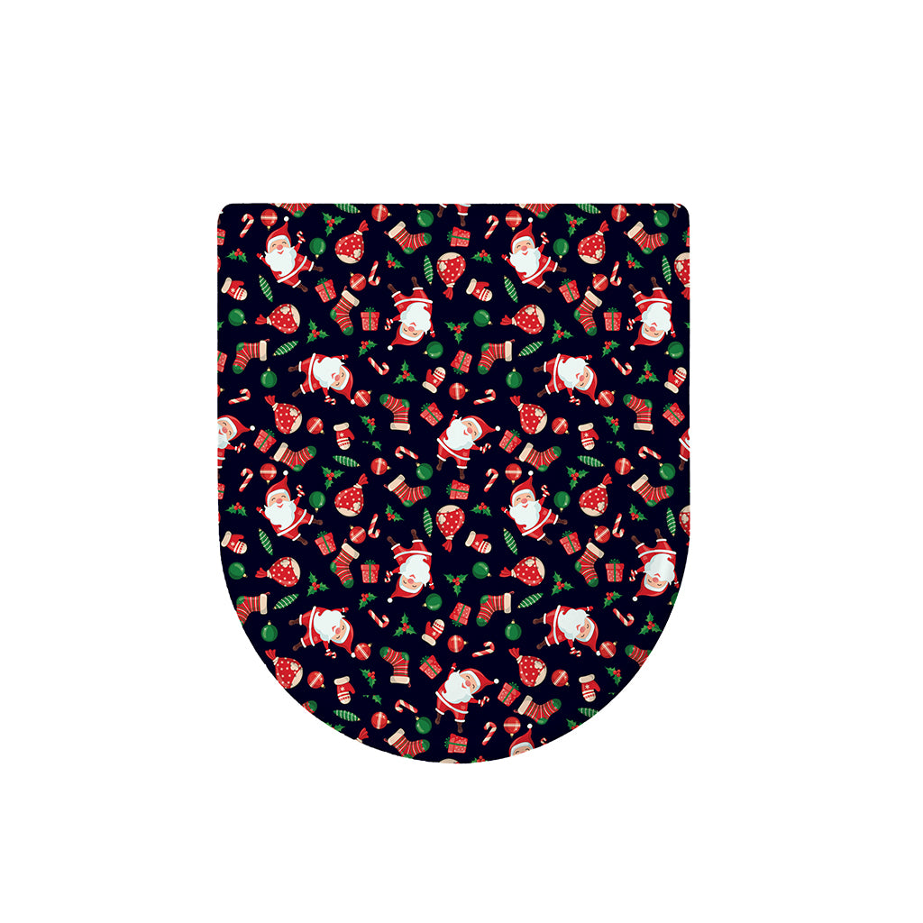 Cute Merry Christmas Pattern Print Toilet Lid Cover