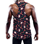 Cute Merry Christmas Pattern Print Training Tank Top