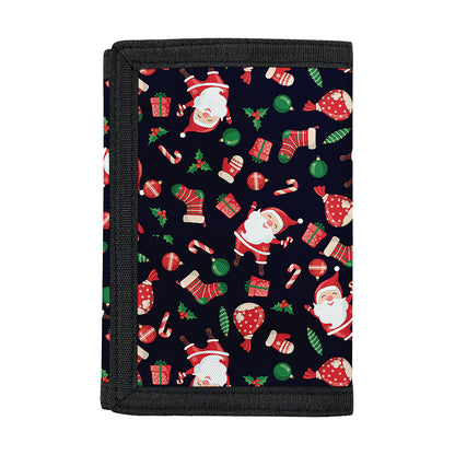 Cute Merry Christmas Pattern Print Trifold Wallet