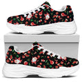 Cute Merry Christmas Pattern Print White Chunky Shoes