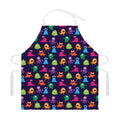 Cute Monster Pattern Print Adjustable Apron