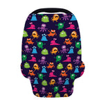 Cute Monster Pattern Print Baby Seat Cover