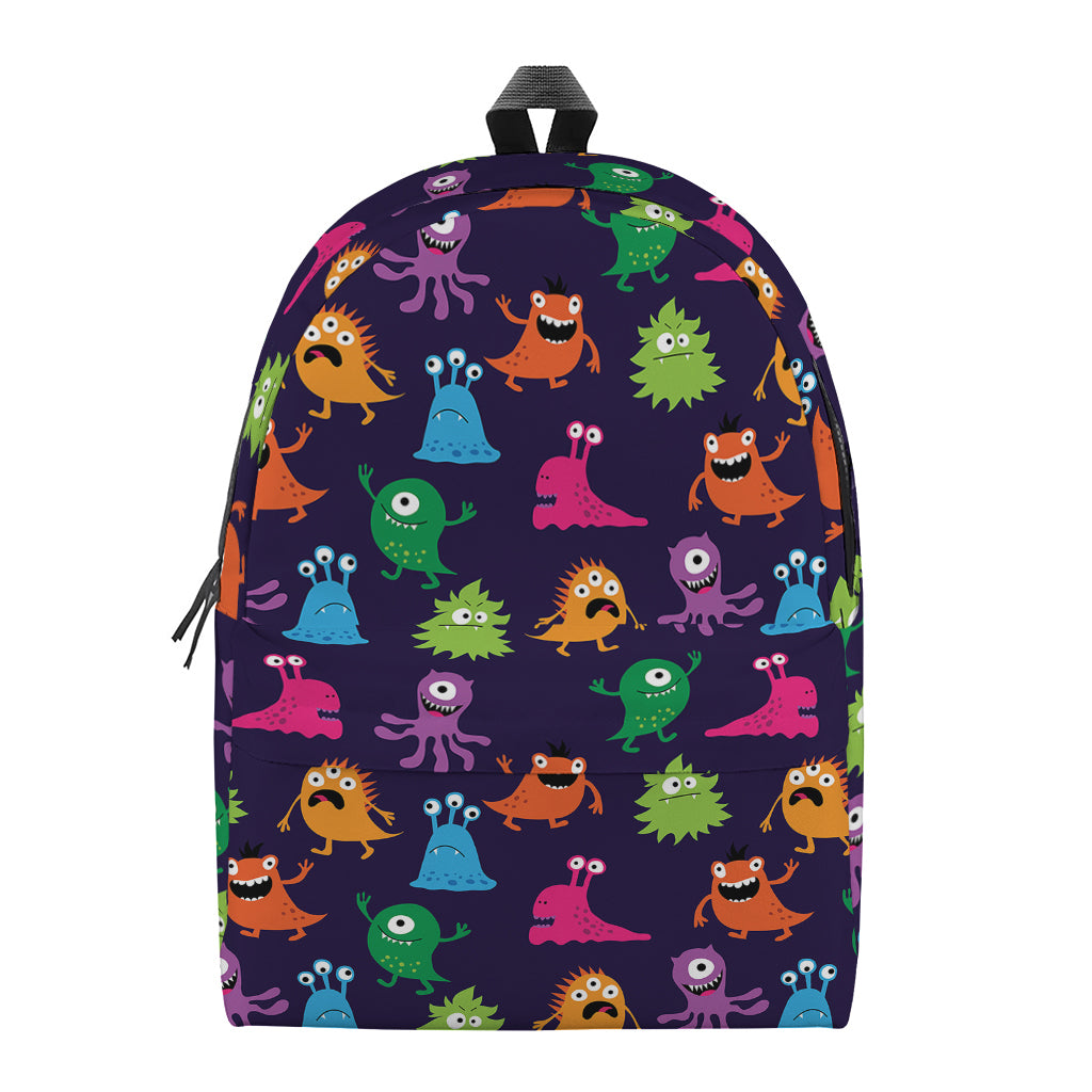Cute Monster Pattern Print Backpack