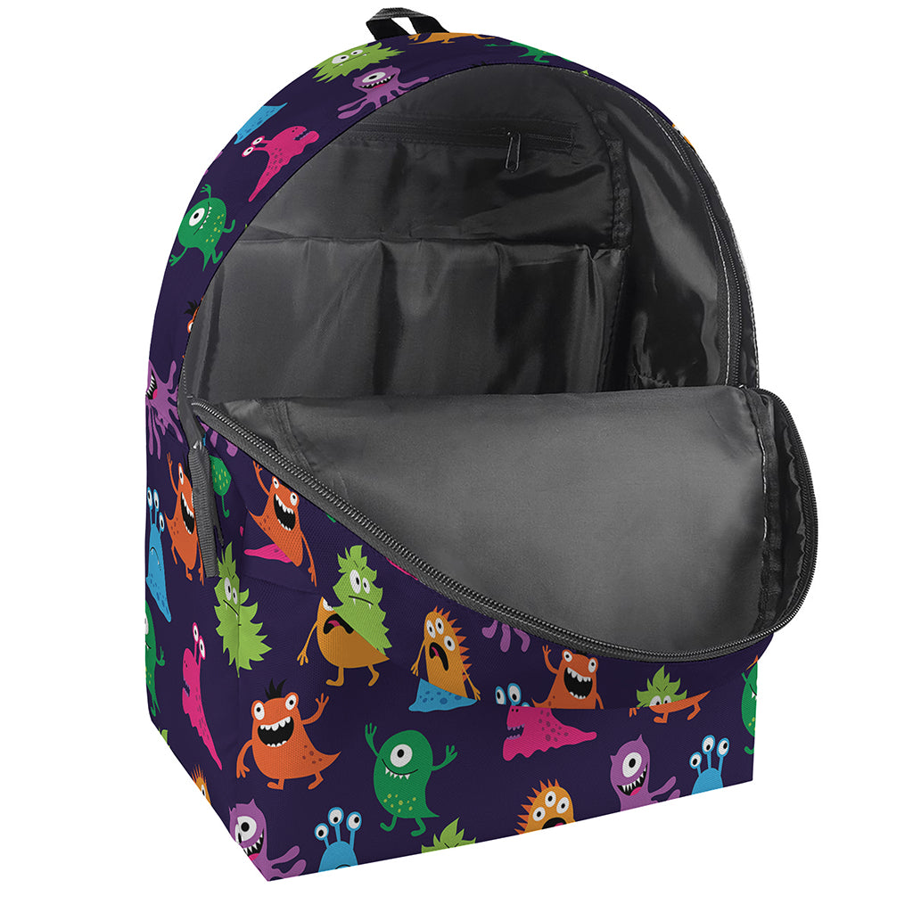 Cute Monster Pattern Print Backpack
