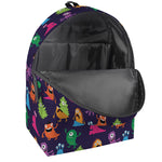 Cute Monster Pattern Print Backpack