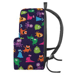 Cute Monster Pattern Print Backpack
