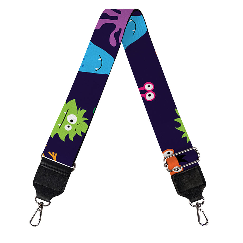 Cute Monster Pattern Print Bag Strap