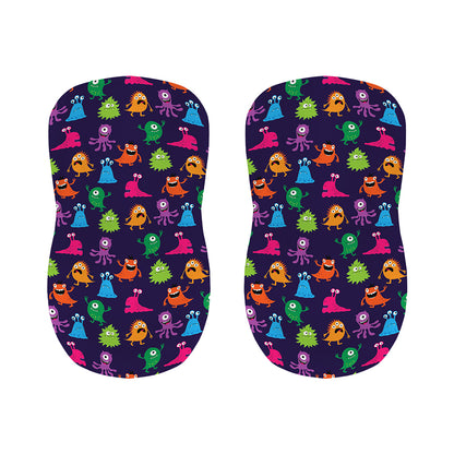 Cute Monster Pattern Print Bar Stool Covers