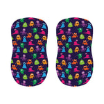 Cute Monster Pattern Print Bar Stool Covers