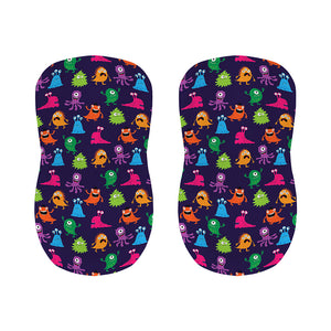 Cute Monster Pattern Print Bar Stool Covers