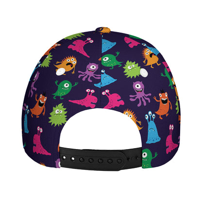 Cute Monster Pattern Print Baseball Cap