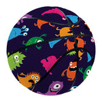 Cute Monster Pattern Print Basketball