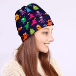 Cute Monster Pattern Print Beanie