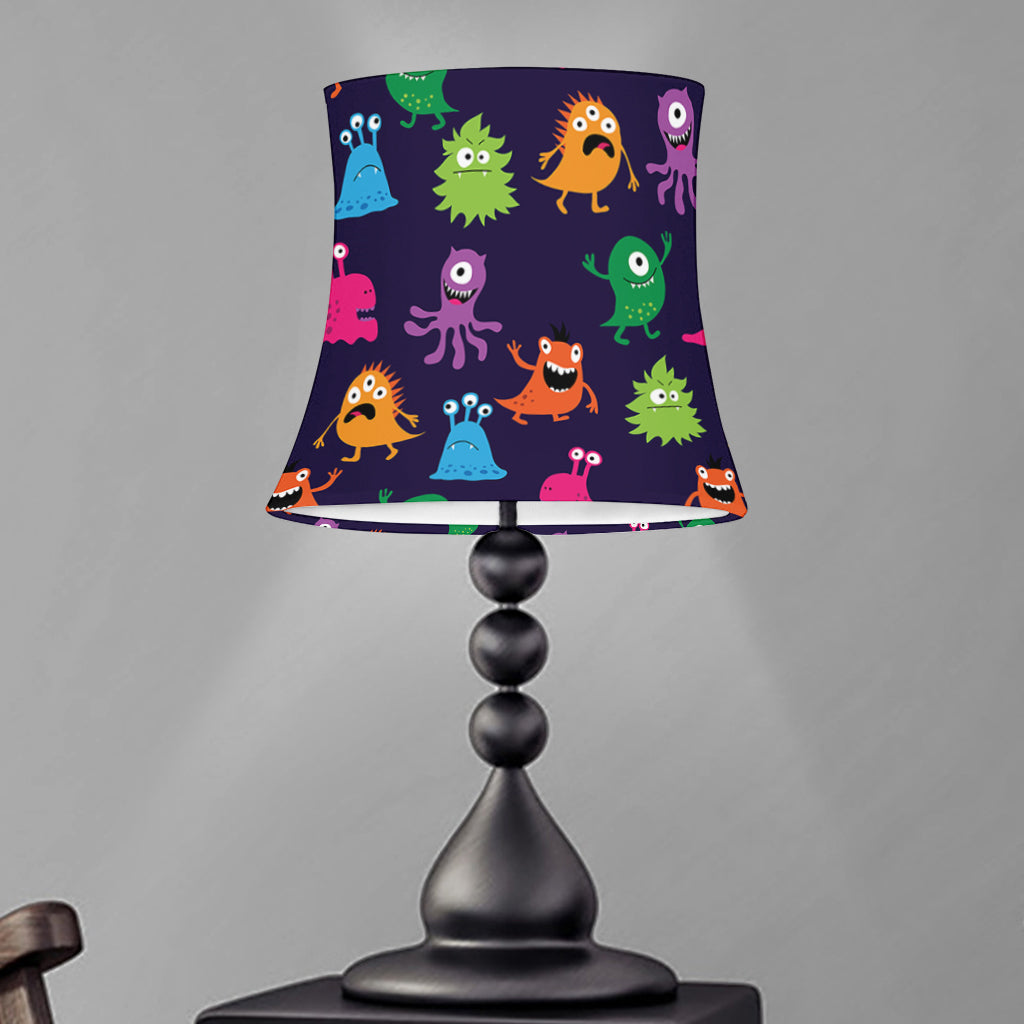 Cute Monster Pattern Print Bell Lamp Shade