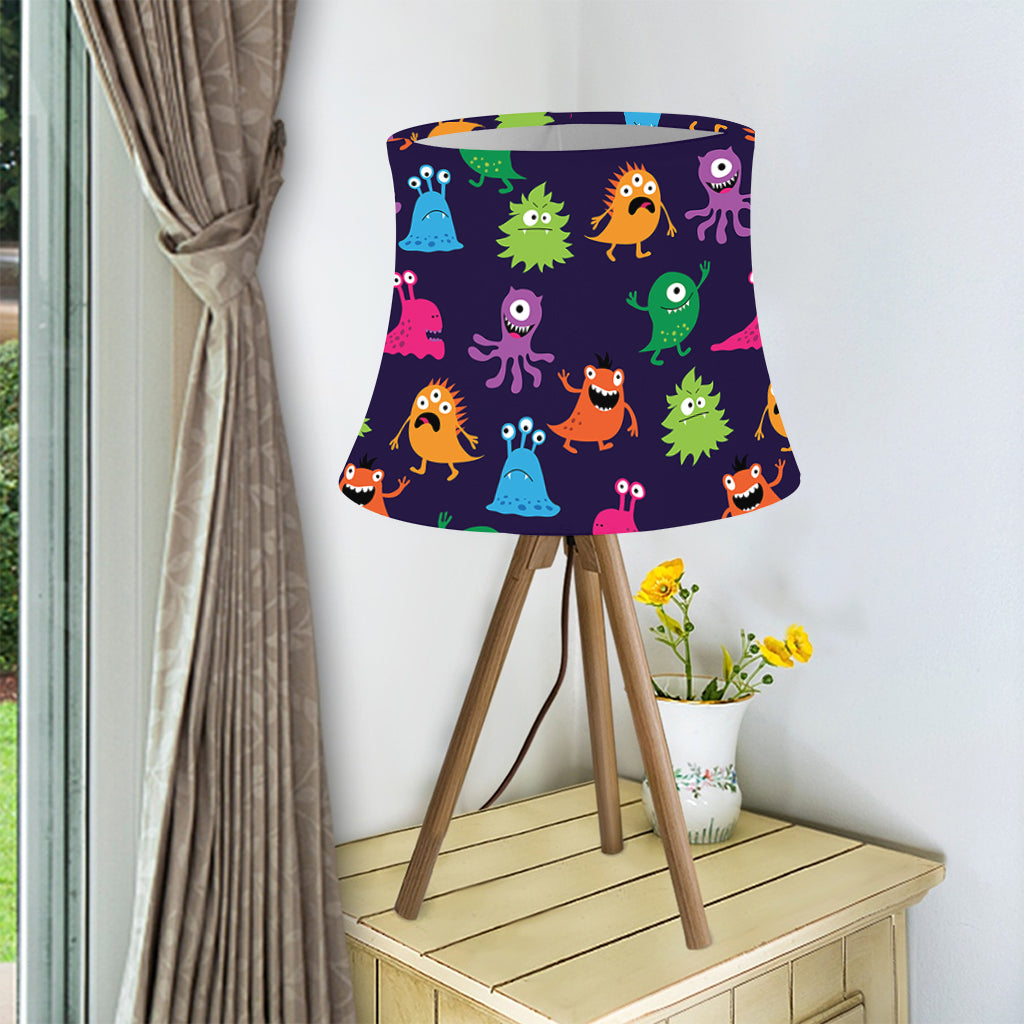 Cute Monster Pattern Print Bell Lamp Shade