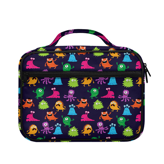 Cute Monster Pattern Print Briefcase Bible Bag