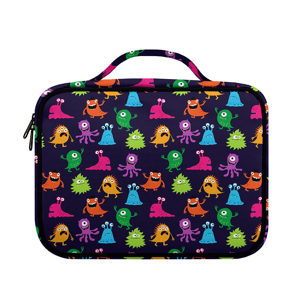 Cute Monster Pattern Print Briefcase Bible Bag