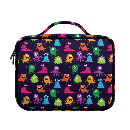 Cute Monster Pattern Print Briefcase Bible Bag