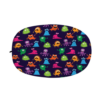 Cute Monster Pattern Print Car Side Mirror Covers