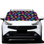 Cute Monster Pattern Print Car Windshield Snow Cover