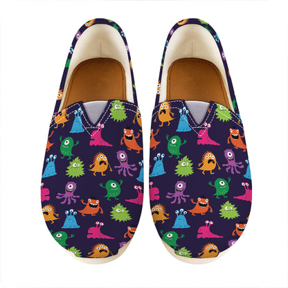 Cute Monster Pattern Print Casual Shoes