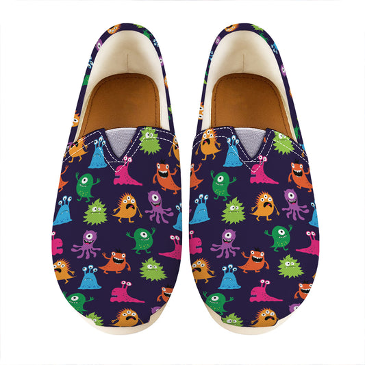 Cute Monster Pattern Print Casual Shoes