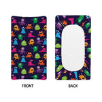 Cute Monster Pattern Print Changing Pad Cover