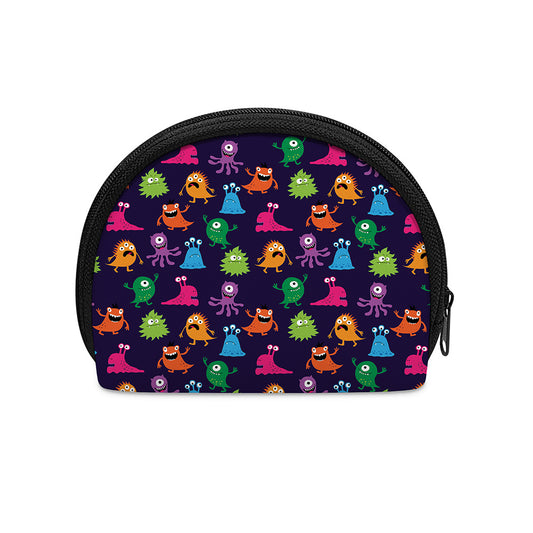 Cute Monster Pattern Print Coin Purse