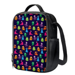 Cute Monster Pattern Print Crossbody Lunch Bag
