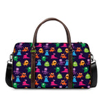 Cute Monster Pattern Print Duffle Bag