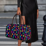 Cute Monster Pattern Print Duffle Bag