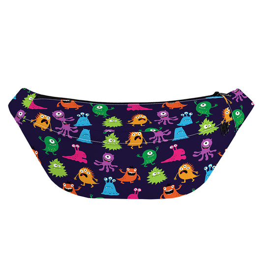 Cute Monster Pattern Print Fanny Pack
