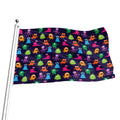 Cute Monster Pattern Print Flag
