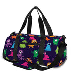 Cute Monster Pattern Print Gym Bag