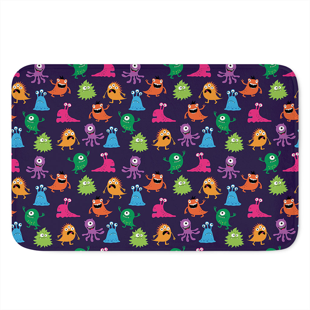 Cute Monster Pattern Print Indoor Door Mat