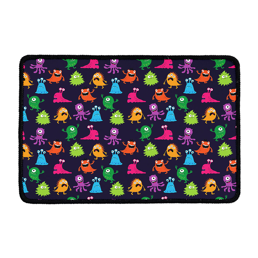 Cute Monster Pattern Print Kitchen Mat